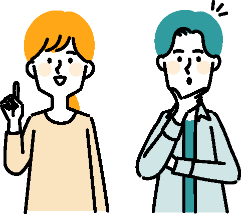 スマホでポイントを確認する二人